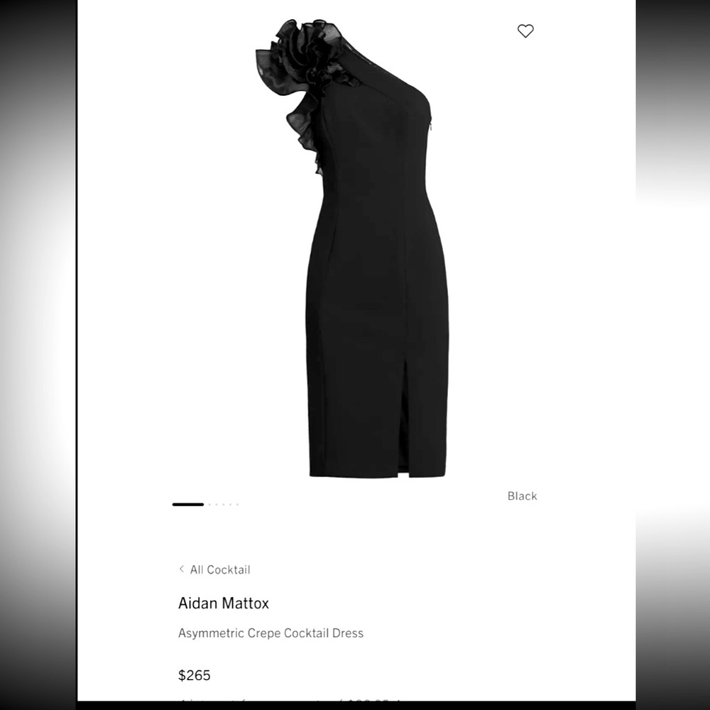 Aidan Mattox perfect black dress
